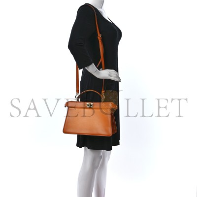 FENDI VITELLO KING TAMPONATO MEDIUM PEEKABOO I SEE U EAST WEST SATCHEL CLEMENTINE 8BN323AF2HF1DZH (29*18.5*12cm)